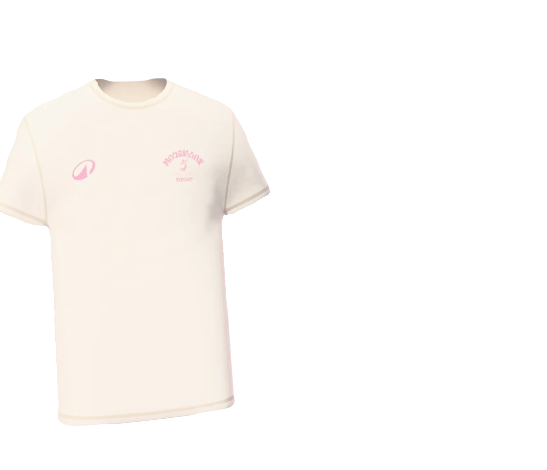 Tee-shirt Octobre Rose · Blanc de face et tee-shirt octobre rose · noir de dos